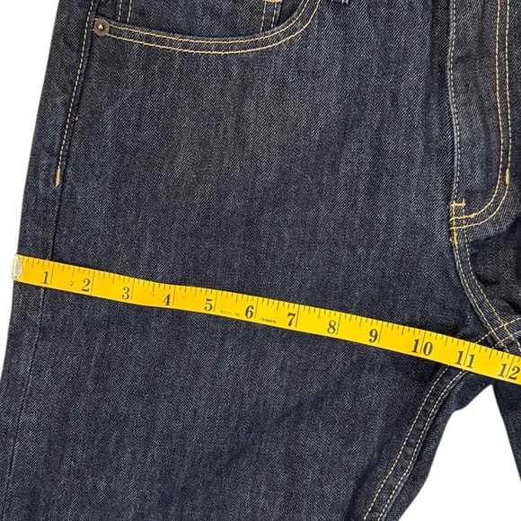 VTG Y2K CCS Banks Straight Jeans Dark Blue Cotton Skater Street Grunge 32x30.5 - Picture 14 of 16